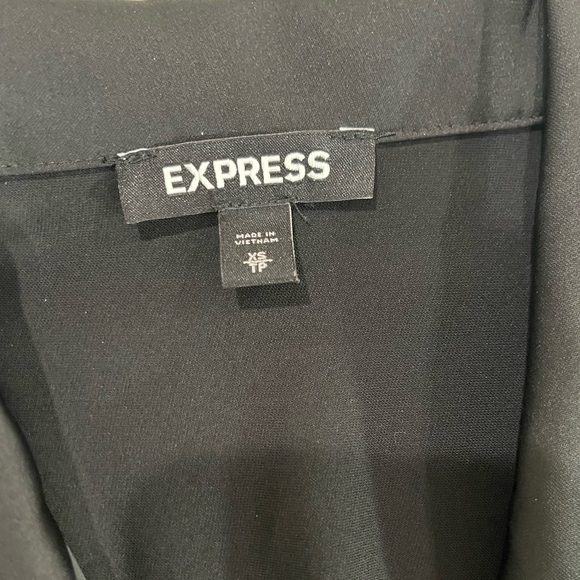 EXPRESS Satin Wrap Front Blazer Romper SIZE XS - Picture 6 of 7